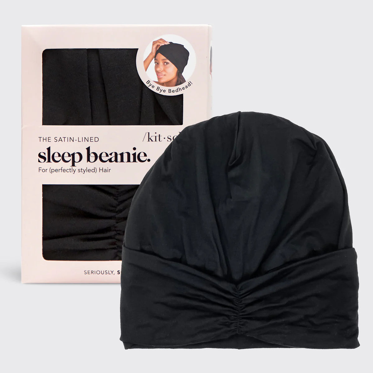 Satín Svefn Beanie/Turban