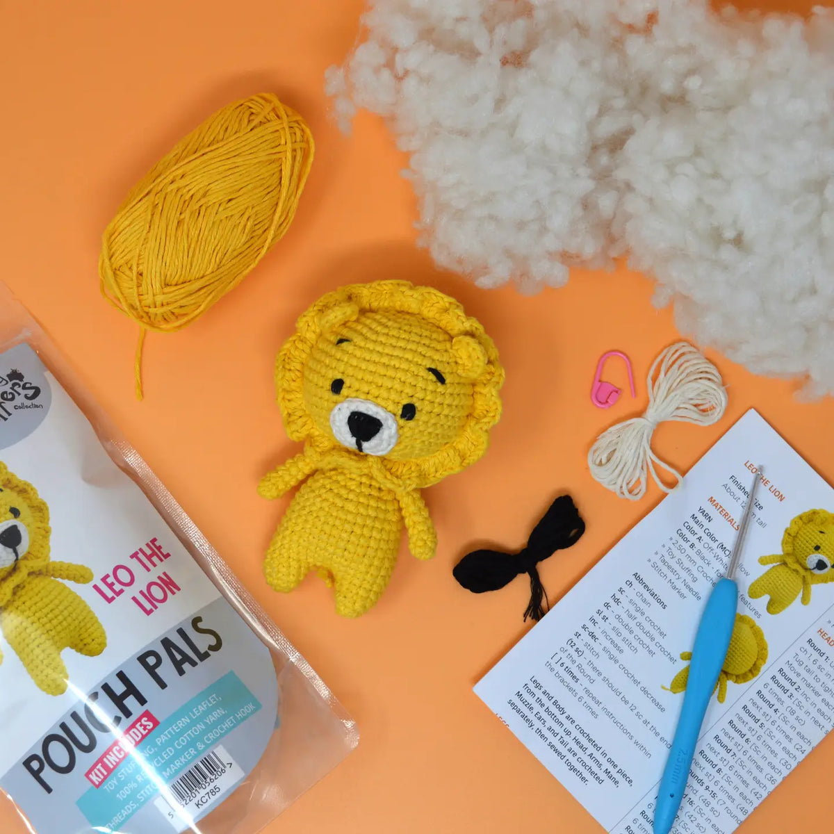 Crochet Kit - Leo The Lion