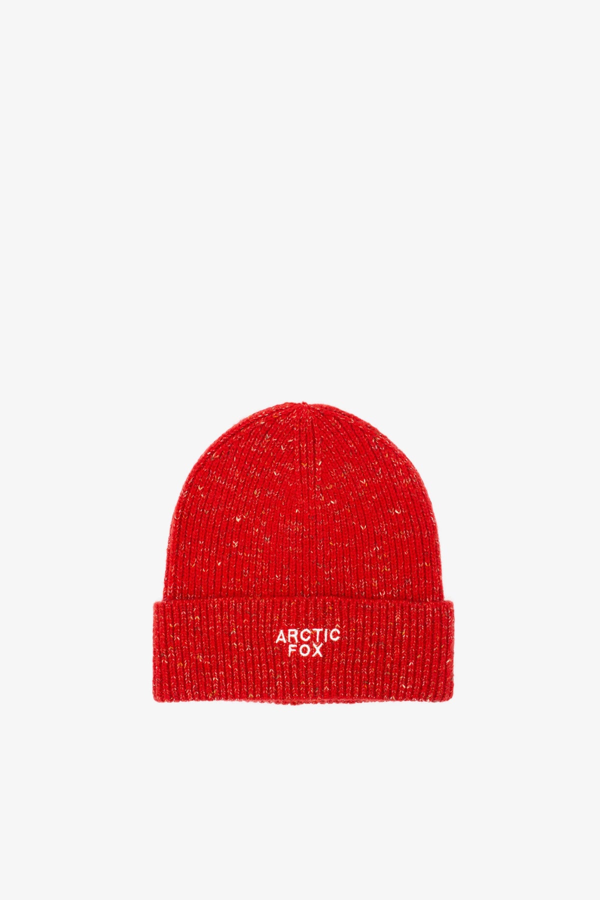 The Embroidered Beanie - Rauð