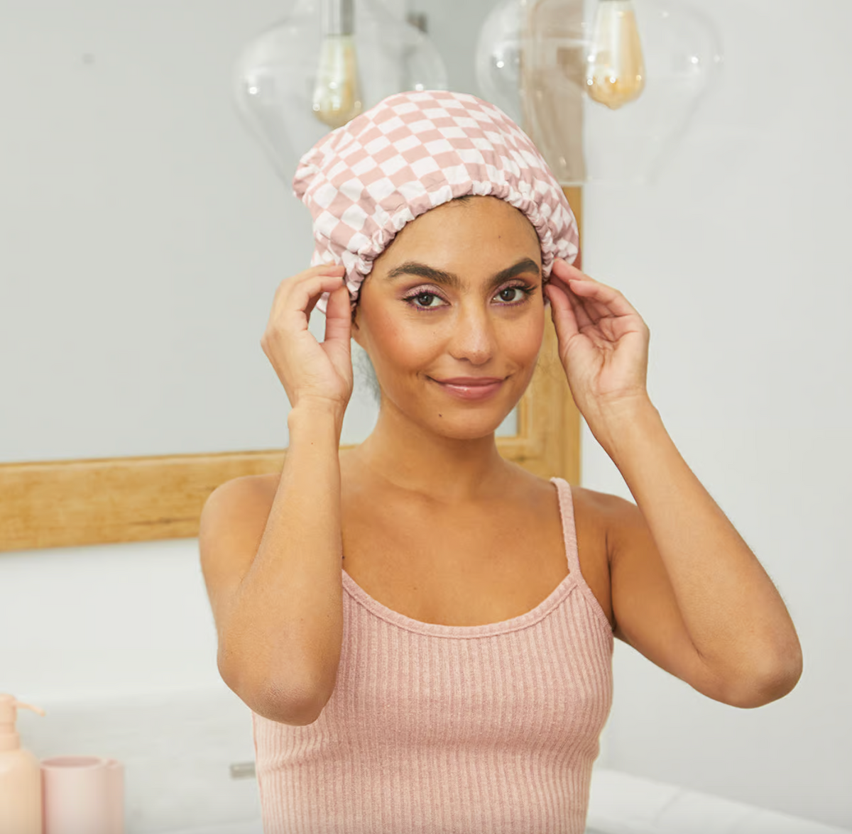 Satín Lined Flexi Shower Cap