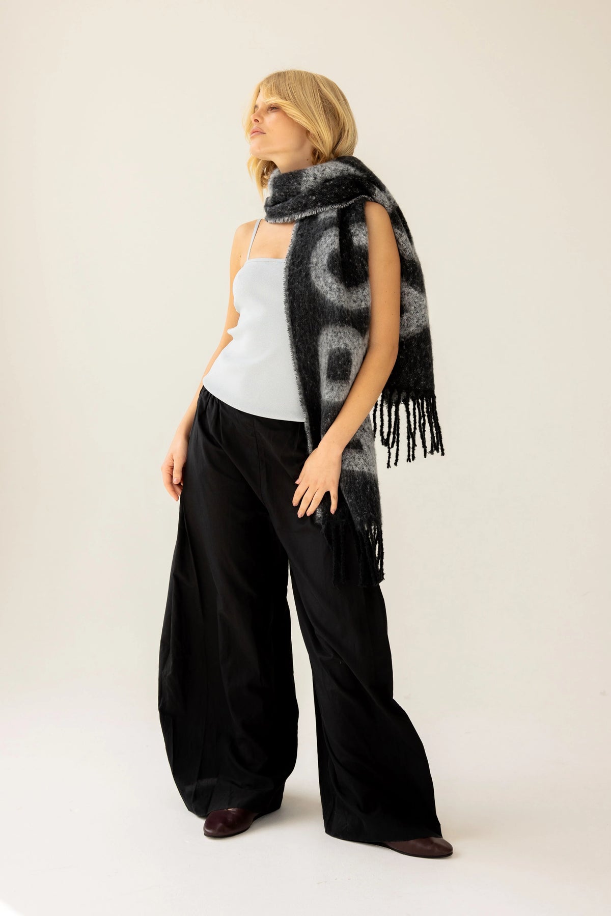 The Logo Scarf - Monochrome