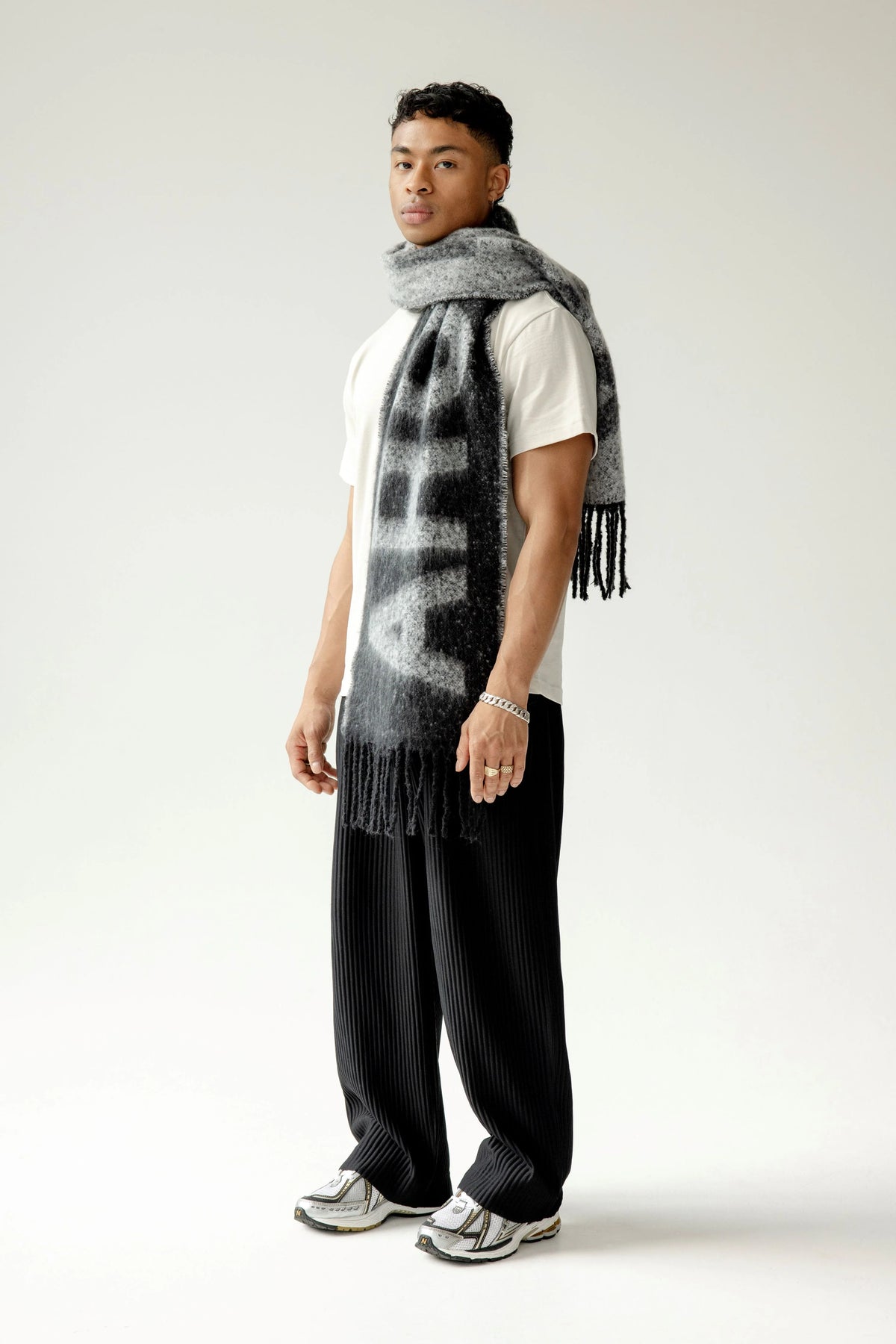 The Logo Scarf - Monochrome