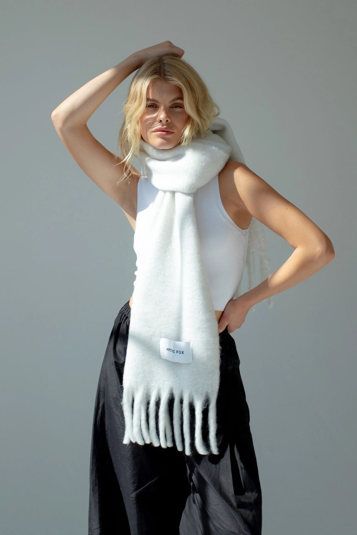 The Stockholm Scarf - Polar White