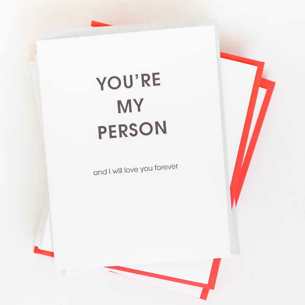 Tækifæriskort &quot;You&#39;re My Person&quot;