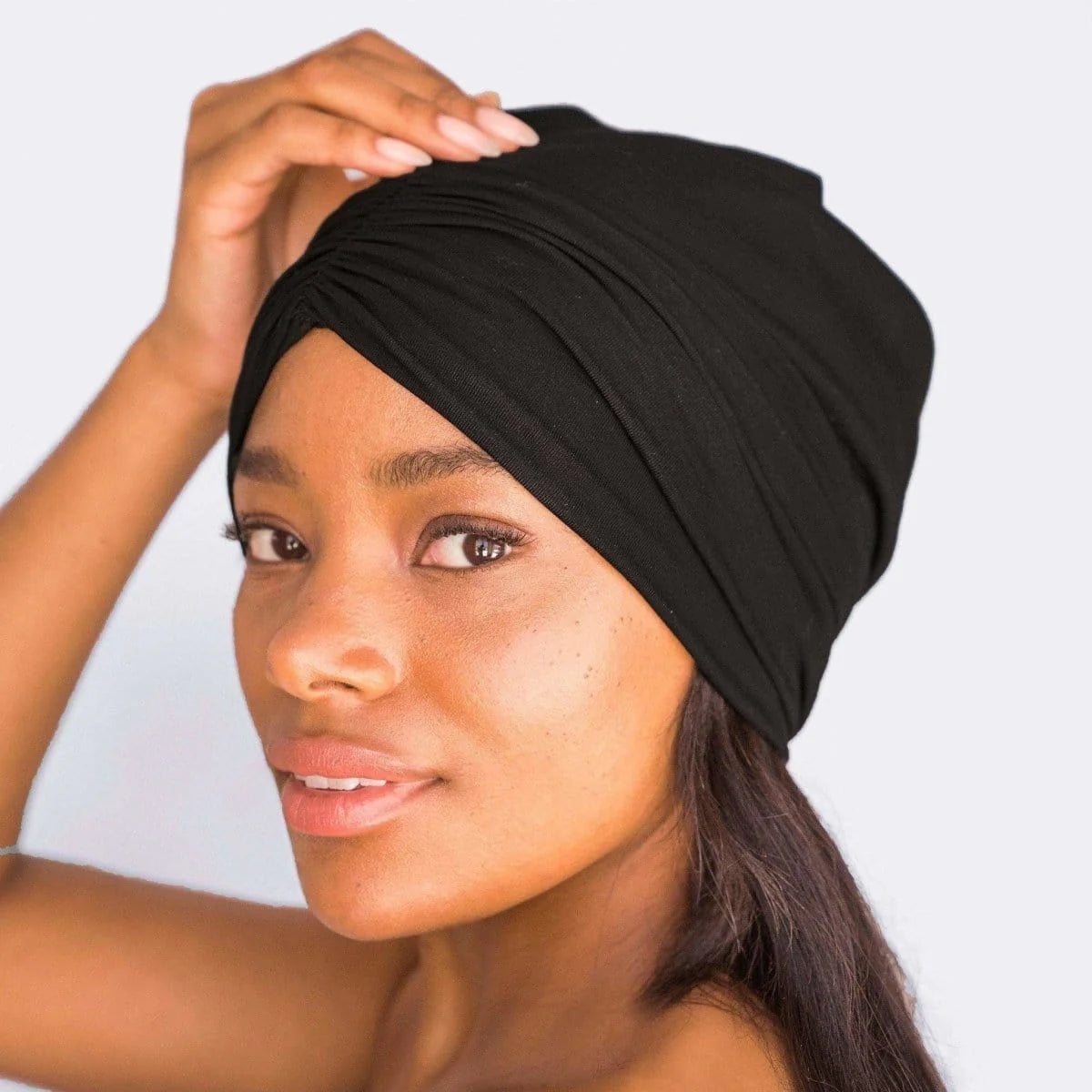 Satín Svefn Beanie/Turban