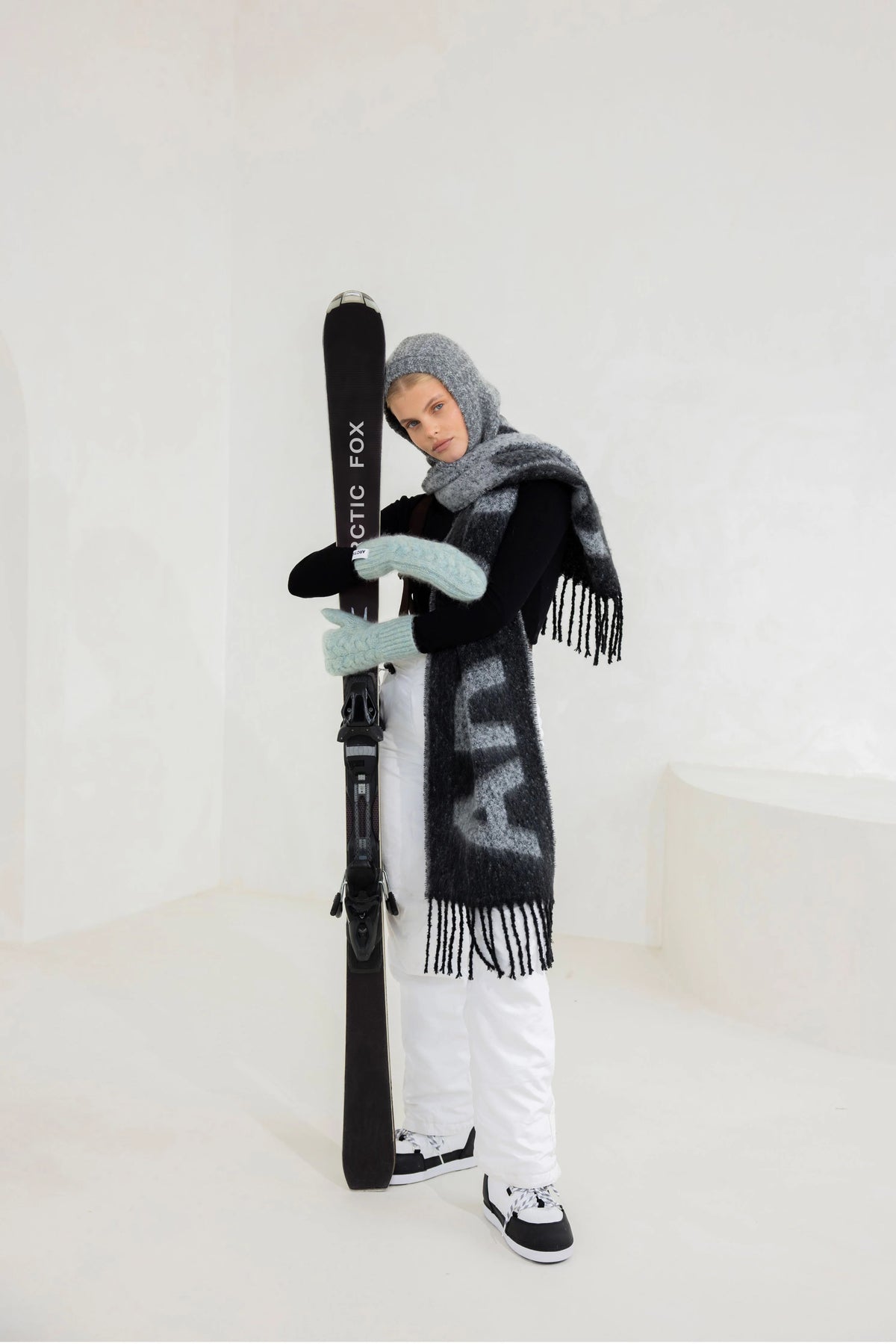 The Logo Scarf - Monochrome